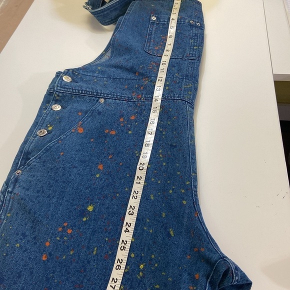 APC PAINT SPLATTERED DUNGAREE, WITH ADJUSTABLE STRAPS. WAIST-41,HIP-45 - Picture 10 of 16